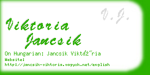 viktoria jancsik business card